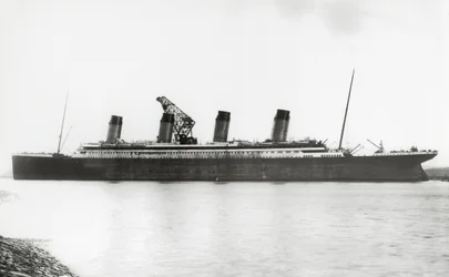 RMS Titanic nearing completion, 08 January 1912